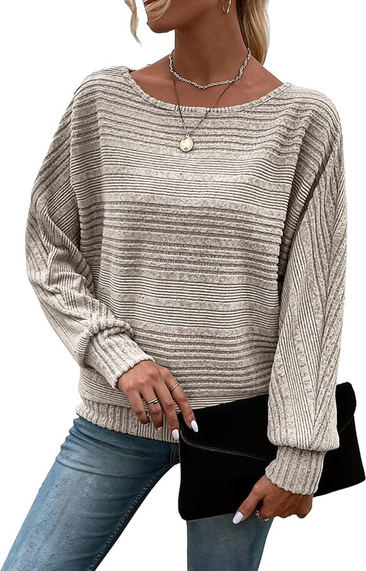 Womens Long Sleeve Shirts Crewneck Tunic Tops Pullover Sweaters Business Casual Blouses Fall Fashion 2026 by EffortlessChicRichinStory