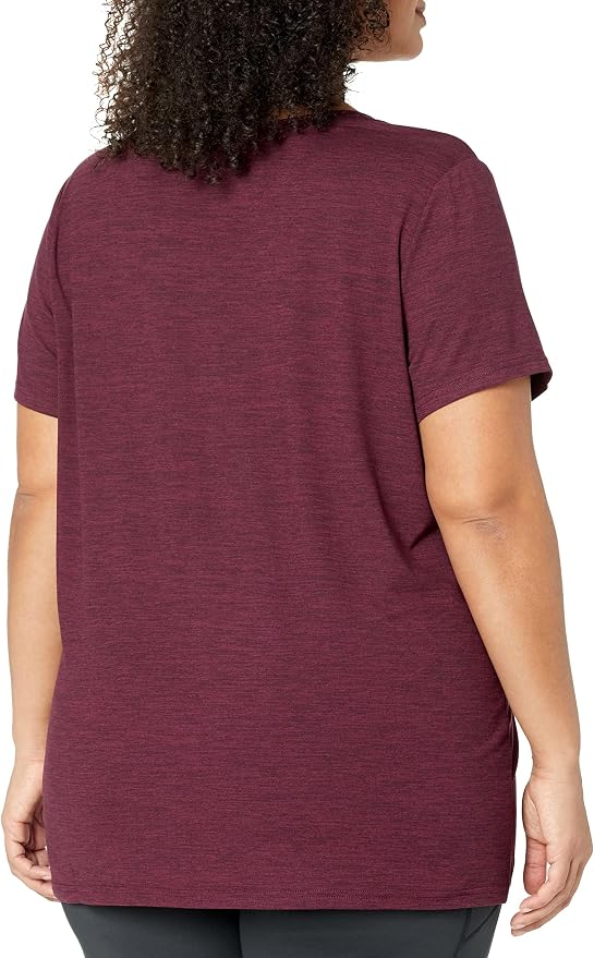 Amazon Essentials Women's Active Quick Dry Tech Stretch Short-Sleeve V-Neck T-Shirt (Available in Plus Size), Pack of 2 - Image 9