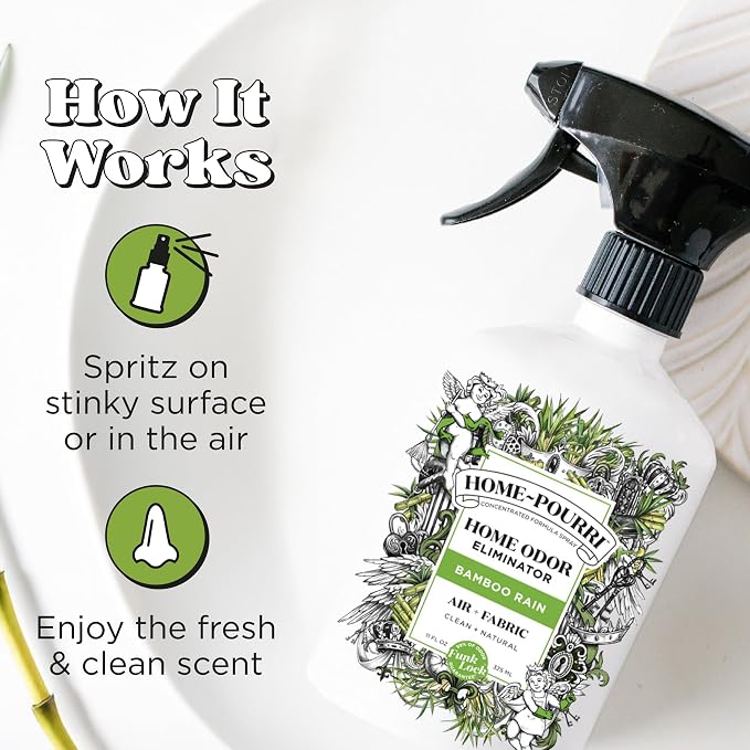 Home-Pourri Air + Fabric Multi-Purpose Odor Freshener Spray, Bamboo Rain, 11 Fl Oz - Jasmine, Bamboo and Fresh Grass - Image 5