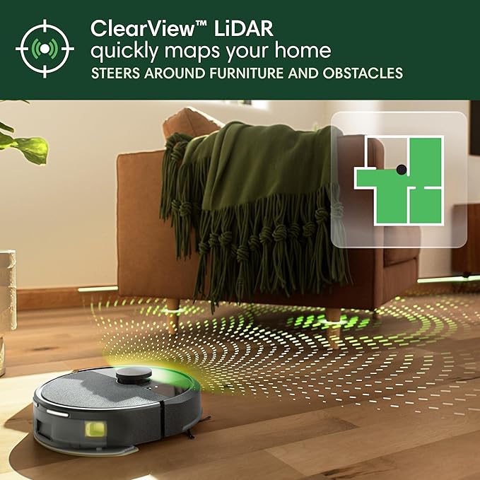 iRobot Roomba 105X Combo Robot Vacuum & Mop with AutoEmpty Dock, Self‑Emptying for Up to 75 Days, 70× Power‑Lifting Suction, Smart LiDAR Mapping, App & Voice Control, Ideal for Homes with Pets & Kids - Image 5