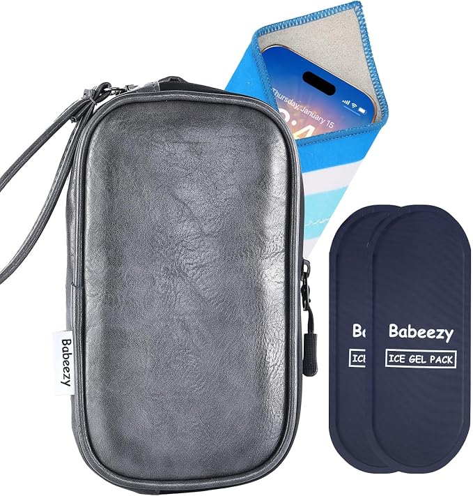 Thermal Phone Cooling Pouch for Beach & Pool iPhone Cooling Bag with 2 Reusable Gel Packs Prevent Overheating Phone Cooler Bag for Summer Heat by Babeezy