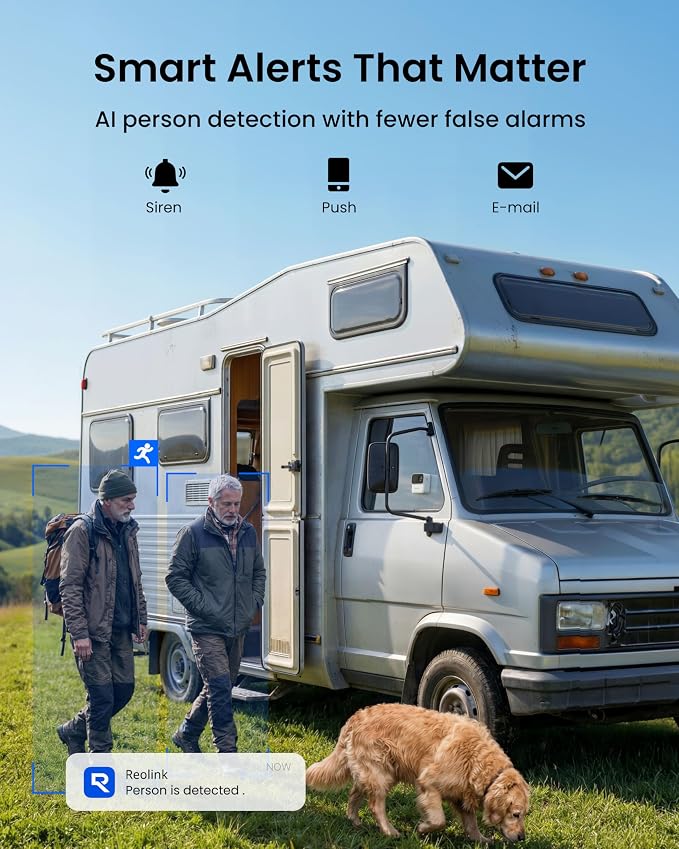 REOLINK Argus MagiCam Security Cameras Wireless Outdoor 1080p, 4 Cam Kit | AI Detection, 2.4/5GHz WiFi, AI Detection, Magnetic Mount, IR Night Vision, No Subscription, IP67, 9-Month Battery Life - Image 8