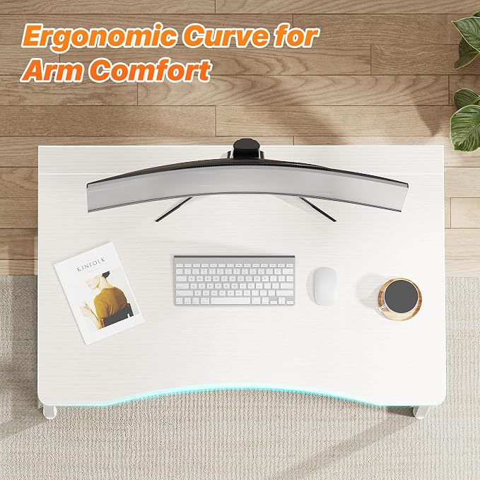 Huuger Folding Desk for Small Spaces, 31.5 Inch Foldable Computer Table, Easy Assembly, for Home Office, Study, Bedroom, Dorm, Space Saving, Small Writing Work Office Computer Desk, White - Image 5
