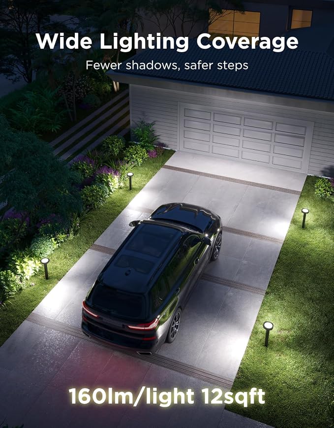 Govee Outdoor Pathway Lights 2, IP66 Waterproof, 60+ Scene Modes | for Yard, Garage, Garden, Lawn, Outdoor Decor, Works with Alexa, Google Assistant, Matter, Wired 4 Pack - Image 4
