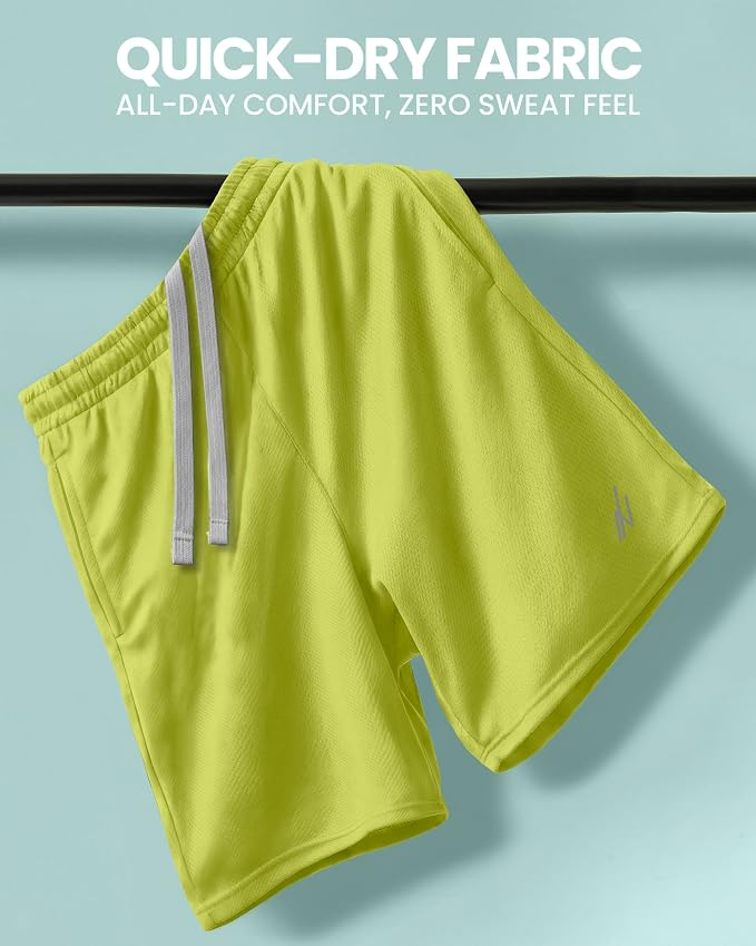 Quick Dry Knit Men's Athletic Shorts Loose-Fit Running Workout Gym Shorts - Image 6