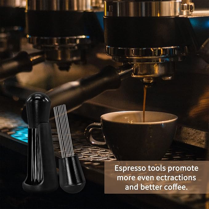 Wdt Tool, Espresso Coffee Stirrer 12 Needles 0.4mm Espresso Distribution Tools with Stand, Espresso Coffee Distributor - Image 4