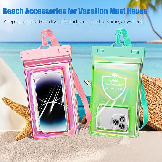 AiRunTech Universal Waterproof Phone Pouch, Beach Essential Accessories Protector iPhone Passport Money Sandproof,Swimming Sup Surfing Jetski Must Haves - Image 5