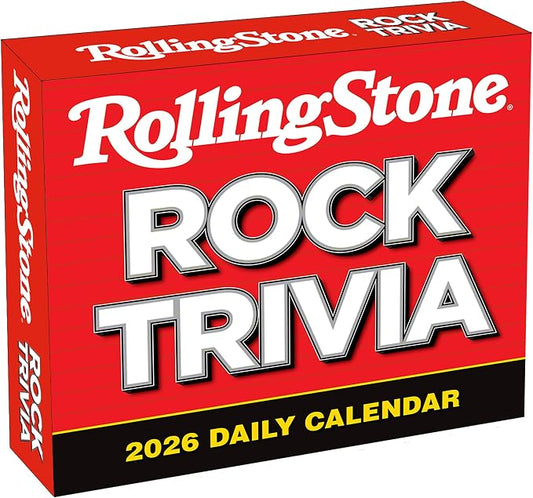 Rolling Stone Rock Trivia 2026 Daily Desk Calendar: Boxed Page-a-Day Music Quiz Calendar with Day-to-Day Rock History, Legends & Iconic Moments by SellersPublishingInc