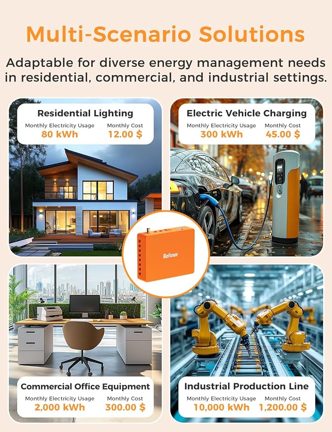 Refoss Smart Home Energy Monitor, Native Open API & Web UI (No Cloud Required), Real Time Electricity Usage Monitor, Power Consumption Meter Works with Home Assistant & MQTT, Solar Net Metering, ETL | Smart Home Energy Monitor - Image 10