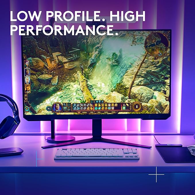 Logitech G515 TKL Wireless Gaming Keyboard (Tactile)+ G309 Lightspeed Wireless Gaming Mouse Bundle - White - Image 2