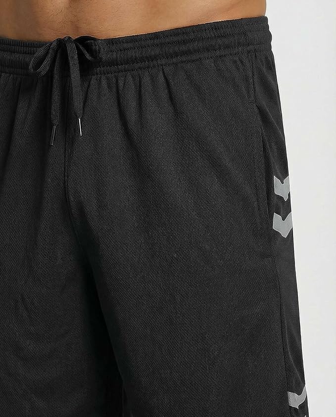 5 Pack Men's Mesh Shorts Athletic Basketball Sports Gym Workout Pockets | Cooling Moisture-Wicking, 9", Long, Quick-Dry, Breathable, Elastic Drawstring Waistband. Running, Exercise, Soccer, Training. - Image 5