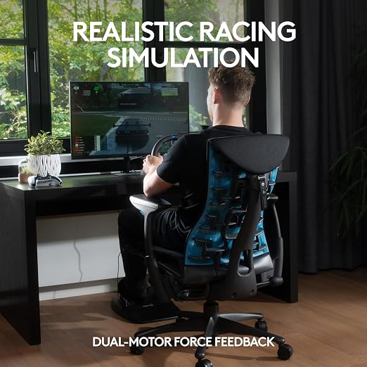 Logitech G29 Racing Wheel and Pedals for PS5/PS4/PC | Stainless steel paddle shifters, leather steering wheel cover, real force feedback, for PS5, PS4, PC, Mac - Image 2