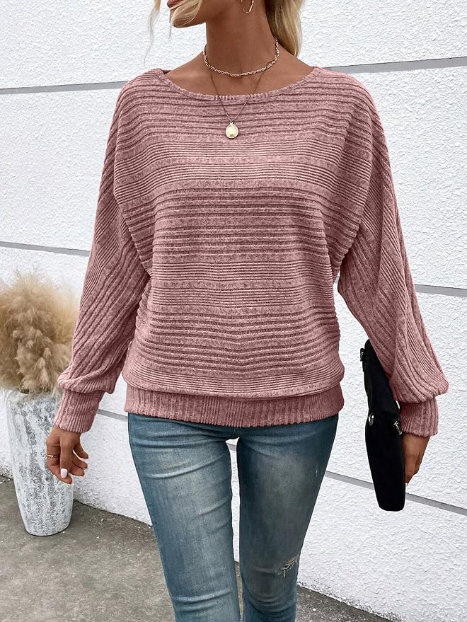 Womens Long Sleeve Shirts Crewneck Tunic Tops Pullover Sweaters Business Casual Blouses Fall Fashion 2026 - Image 3