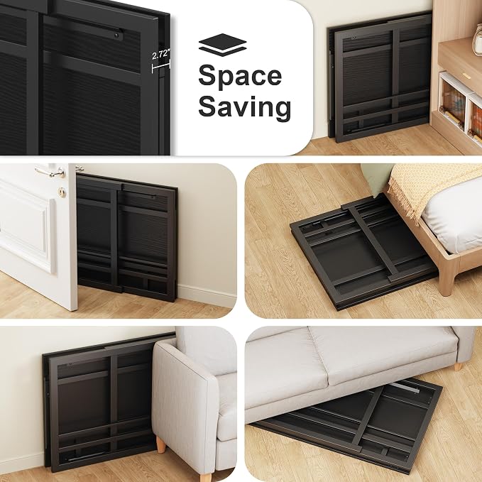 40" Folding Computer Desk No Assembly Needed Foldable Table for Small Space | Small Folding Table for Home Office, Study, Writing, Gaming, Compact RV Living, Camping, Sturdy and Easy Carry, Versatile - Image 4
