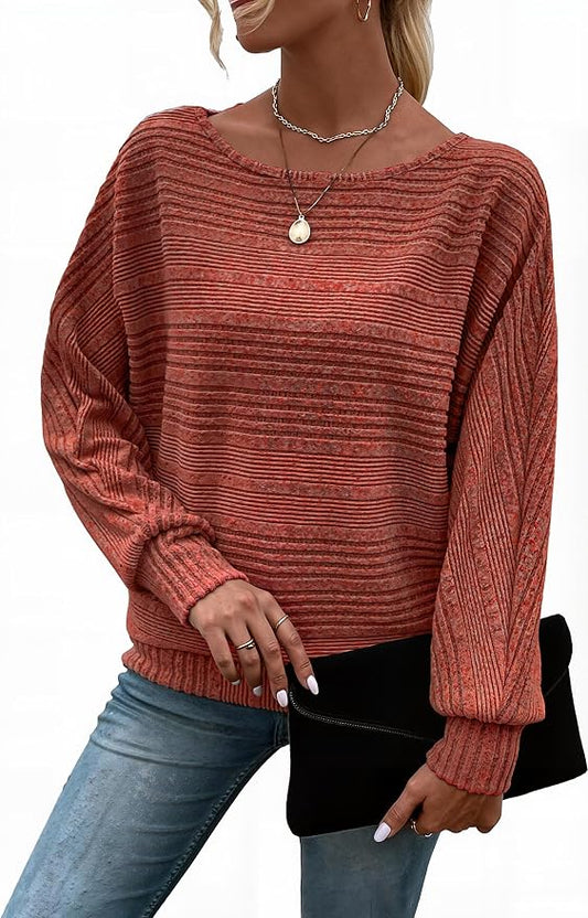 Womens Long Sleeve Shirts Crewneck Tunic Tops Pullover Sweaters Business Casual Blouses Fall Fashion 2026 by EffortlessChicRichinStory
