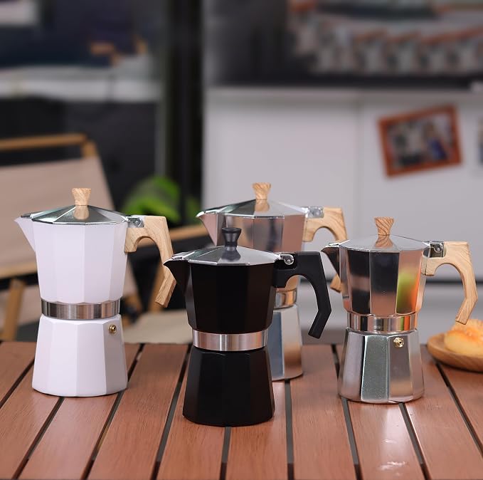 wedrink Stovetop Espresso Maker Aluminum Moka Pot 9 Espresso Cup-15.2OZ Cuban Coffee Maker Stove top Coffee Maker Moka Italian Espresso - Image 7