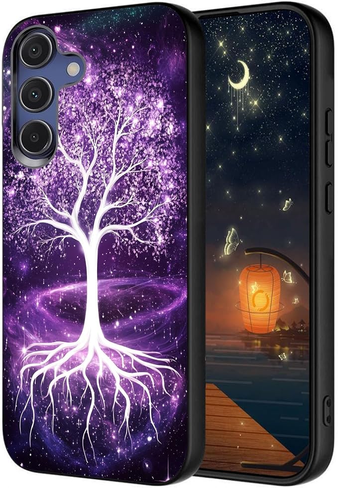 Designed for Galaxy S25 FE Phone Case,Slim Silicone Shockproof Protective Case for Galaxy S25 FE 6.7 inch,Life Tree by Unknown