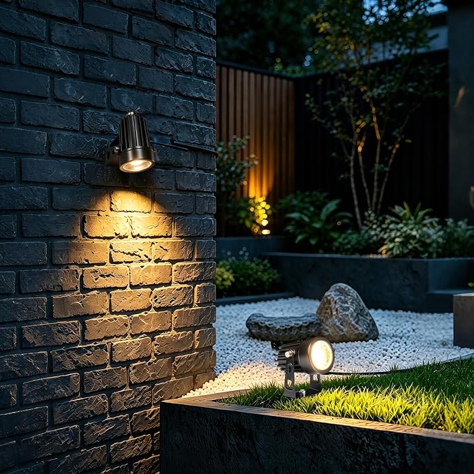 RGBCW Smart Outdoor Landscape Lighting, 6 Pack Outdoor Spot Lights with Transformer, WiFi+Bluetooth App Control Garden Path Lights, Low Voltage IP65 Waterproof for Yard Walkway Plants Trees - Image 3