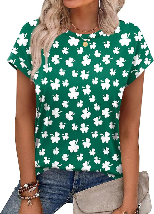 Alaroo Womens Summer Tops Short Sleeve Shirts Crew Neck Tshirt Cute Trendy Tunic Blouses (S-3XL) by Alaroo