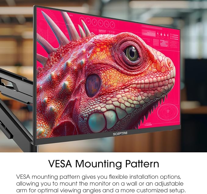 New! Sceptre 27-inch Prime Gaming Monitor DisplayPort x2 180Hz HDMI x2 180Hz Build-in Speakers, Machine Black 2027 (E275B-FW180T Series) - Image 5