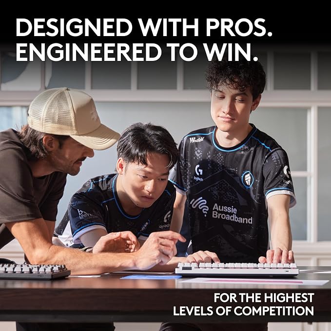 Logitech G PRO X TKL Lightspeed Wireless Gaming Keyboard (Linear) - Black | Lightspeed wireless, Ultra-Portable Tenkeyless Design, LIGHTSYNC RGB, PBT keycaps, Linear Switches - Image 2