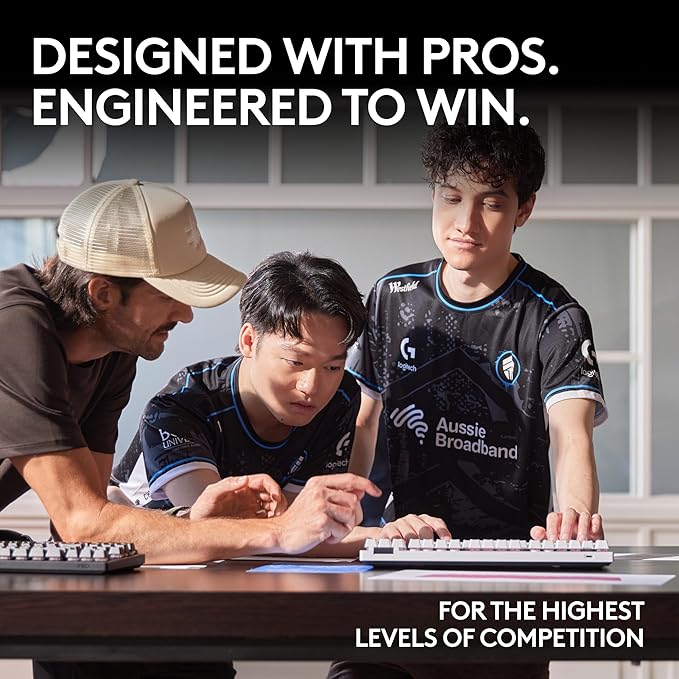 Logitech G PRO X TKL Lightspeed Wireless Gaming Keyboard (Tactile) - White | Lightspeed wireless, Ultra-Portable Tenkeyless Design, LIGHTSYNC RGB, PBT keycaps, Tactile Switches - Image 2