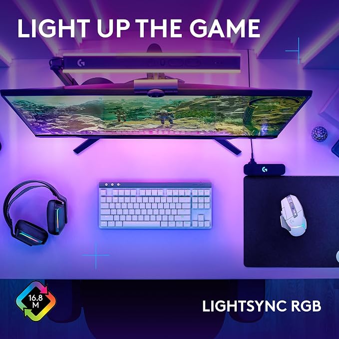 Logitech G502 X Plus Lightspeed Wireless Gaming Mouse + G515 TKL Wireless Gaming Keyboard (Tactile) Bundle: White - Image 3