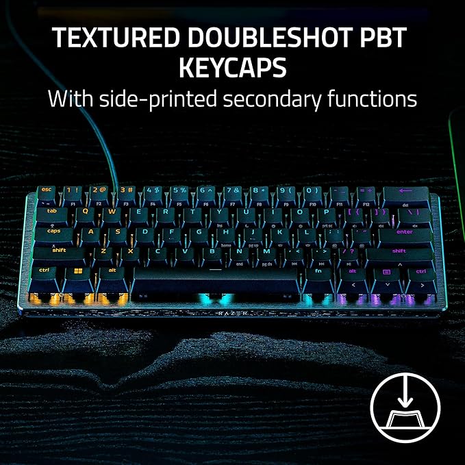 Razer Huntsman V3 Pro Mini 60% Esports Gaming Keyboard, Black | Analog Optical Switches, Razer Snap Tap, Rapid Trigger, Adjustable Actuation, Dual-Purpose Mod Keys, Doubleshot PBT Keycaps - Image 7