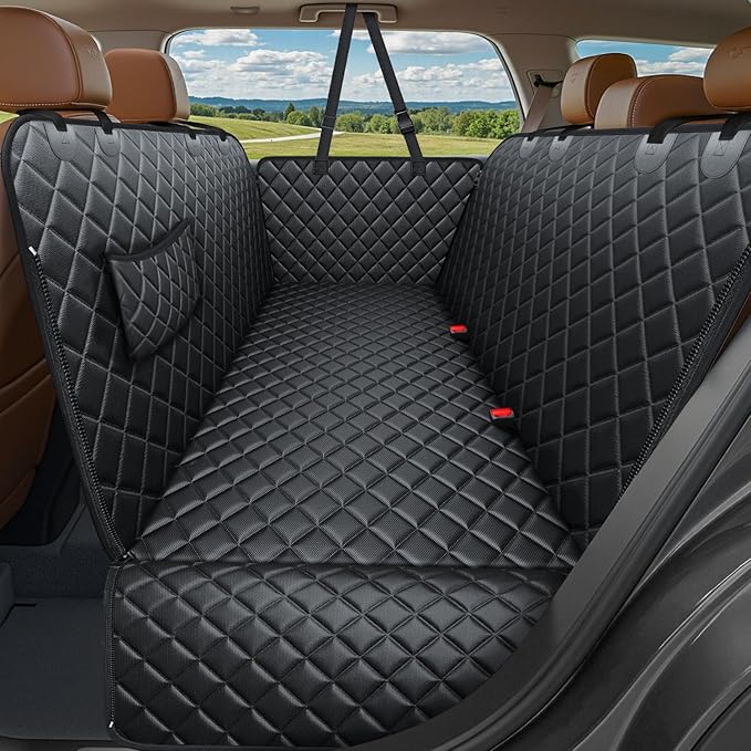 URPOWER 900D Heavy Duty Scratch Proof Dog Car Seat Cover for Pets 100% Waterproof Seat Cover Hammock Nonslip Durable Soft Back Seat Covers for Cars and SUVs by URPOWER