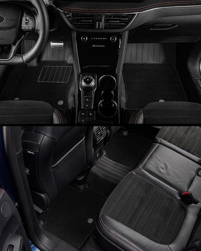 3W Floor Mats & Cargo Liner & Carpets Fit for 2021-2024 2025 Ford Bronco 4 Door, All Weather TPE Custom Fit Floor Liner and Trunk Mat Full Set Car Mats (Not for Bronco Sport & Rubberized Floor) - Image 9