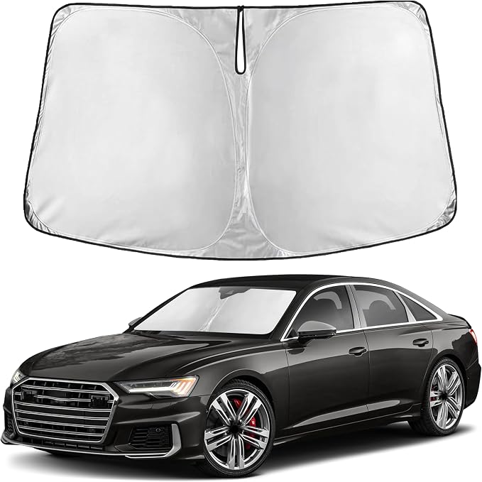 EcoNour Windshield Sunshade Compatible for Audi S6 1995-2023 2024 2025, Sun Visor for Front Windshield & Window Sun Shade Cover, UV Heat Blocker & Protector, Car Accessories by EcoNour