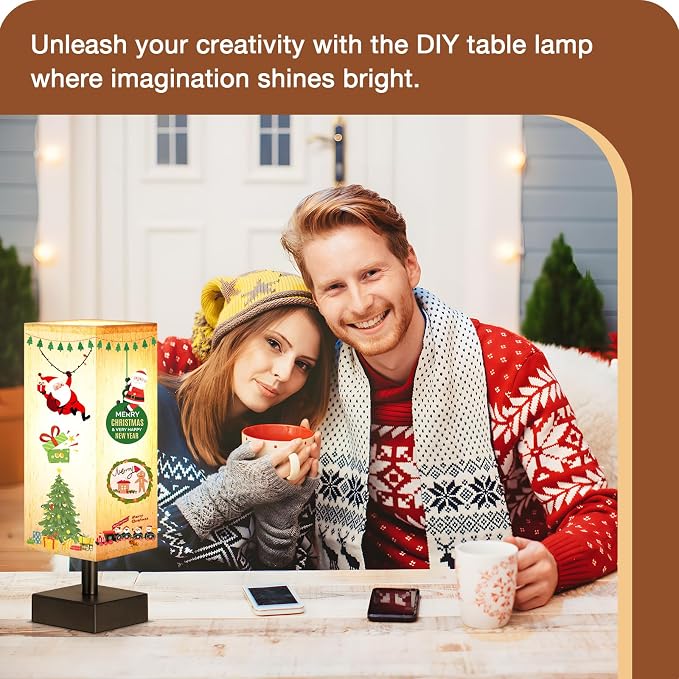 aooshine Beige Bedroom Table Lamp Set - Bedside Lamps for Nightstand Set of 2, Minimalist Lamps for Desk, Dorm, Kids Room, Bulb Not Included | Inline Rocker Switch, Corded Electric, Bulb Not Included, 12.8" Mini Table Lamps for Bedroom, Nightstand, Des... - Image 5