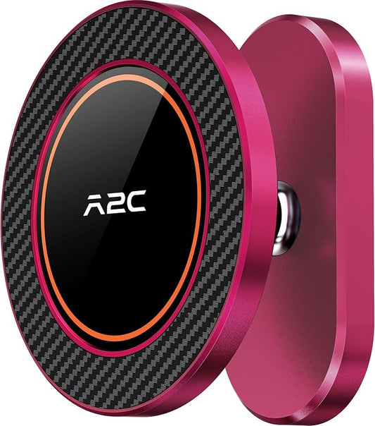 A2C Burgundy Alloy Magnetic Golf Cart Phone Holder, Women Golf Accessories | Rose Red Golf Gifts for Female Golfers Ladies Her Girls Mom Mother Wife, Golf Accessories Essential Fits EZGO Club Car Yamaha by A2CSupportAlways
