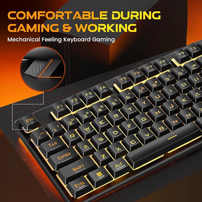 Redragon K521 Pro Wireless Gaming Keyboard with Screen, 4000mAh Battery | Mechanical Feeling, Tri-Mode BT/2.4G/USB-C, RGB Keyboard, 12 Multimedia Keys, Programmable Software, Full-size keyboard - Image 7