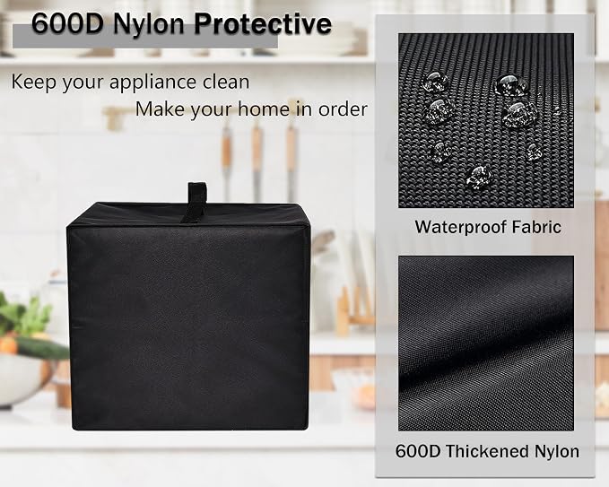 Espresso Maker Cover for Ninja Espresso Machine Luxe Café Premier ES601 | Heavy Duty 600D Nylon Waterproof Protective Heat-resistant Dustproof Coffee Maker Cover with Handle Foldable Washable - Image 4