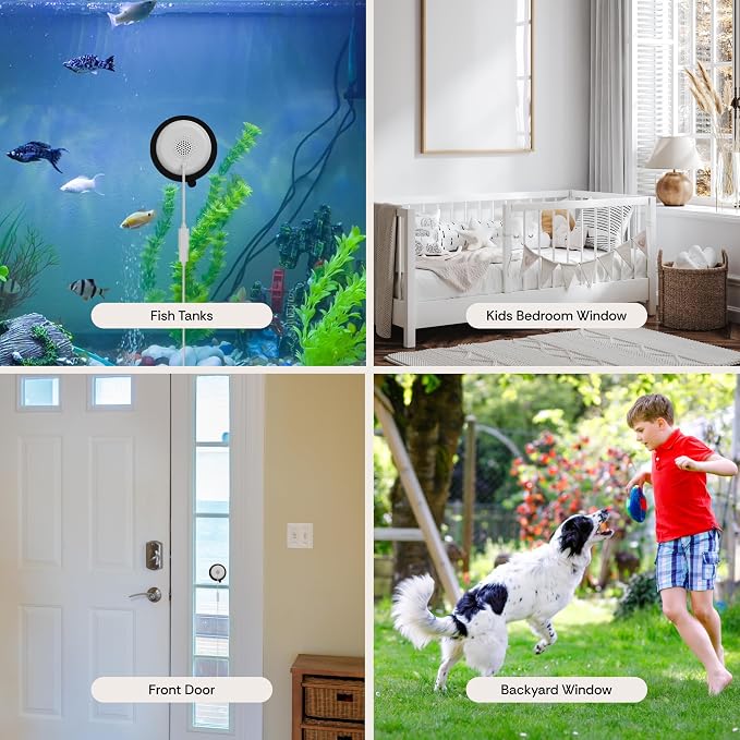 Luna 3MP 2K Window Camera, 2.4GHz & 5GHz WiFi6 Indoor Cameras for Home Security Outdoor, Smart AI Descriptive Motion Alert, Color Night Vision, Stick-On Glass-Angled Mount Wired, Easy & Quick Install - Image 8