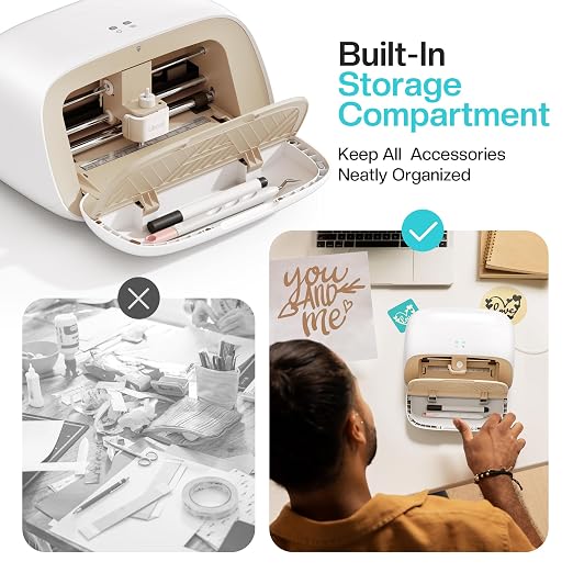 Likcut Vinyl Cutter Machine S501 - AI Smart Sticker Maker for Vinyl & Paper Crafts, AI Image Generation Portable Plotter DIY Cutting Machine for Craft & Party, Custom Stickers, Crafts for Adults - Image 9