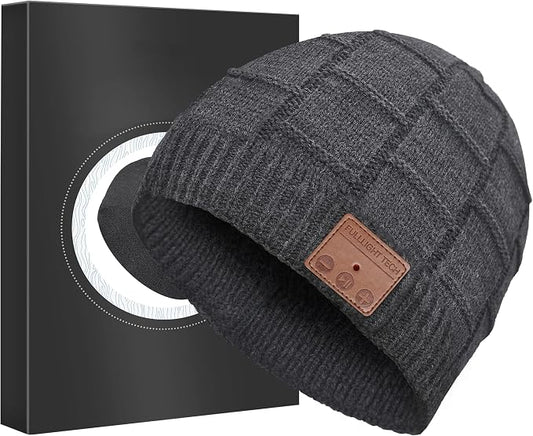 Bluetooth Beanie Hat Headphones Unique Tech Gifts Stocking Stuffer by FULLLIGHTTECH