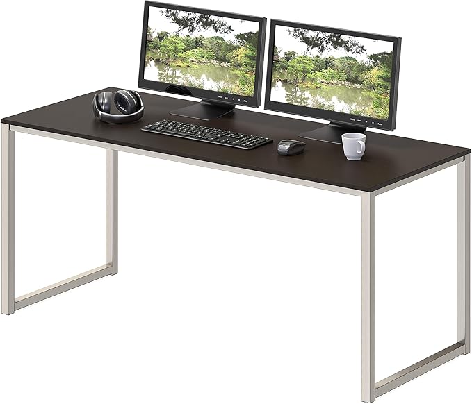 SHW Mission 48-Inch Home Office Computer Desk, Espresso by SHW
