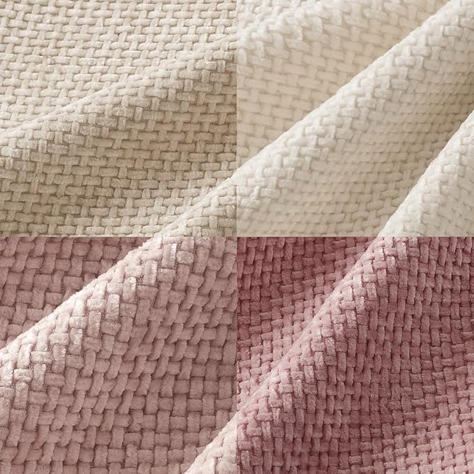MIULEE Pack of 4 Valentines Couch Throw Pillow Covers 16x16 Inch Neutral Pink Cute Decorative Chenille Pillows Farmhouse Boho Accent Cushion Covers for Coquette Room Spring Decor Sofa Bed Living Room - Image 2
