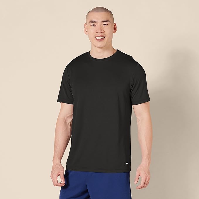 Amazon Essentials Men's Moisture Wicking Breathable Active Performance Tech Gym T-Shirts, Pack of 2 - Image 3