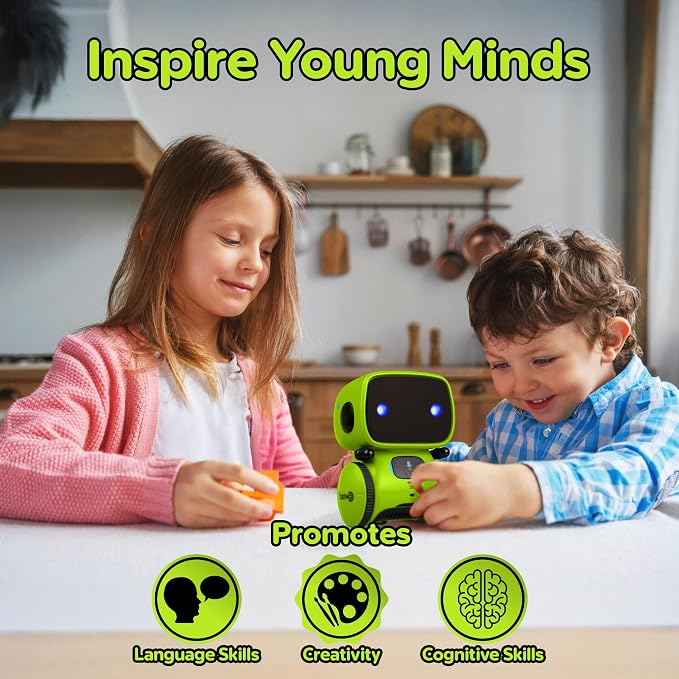 Contixo R1 Kids Robot Toy, Mini Electronic Robot with Lights, Music, Dancing, Touch Sensor, Educational Toy for Boys Girls Ages 3-8 - Image 2