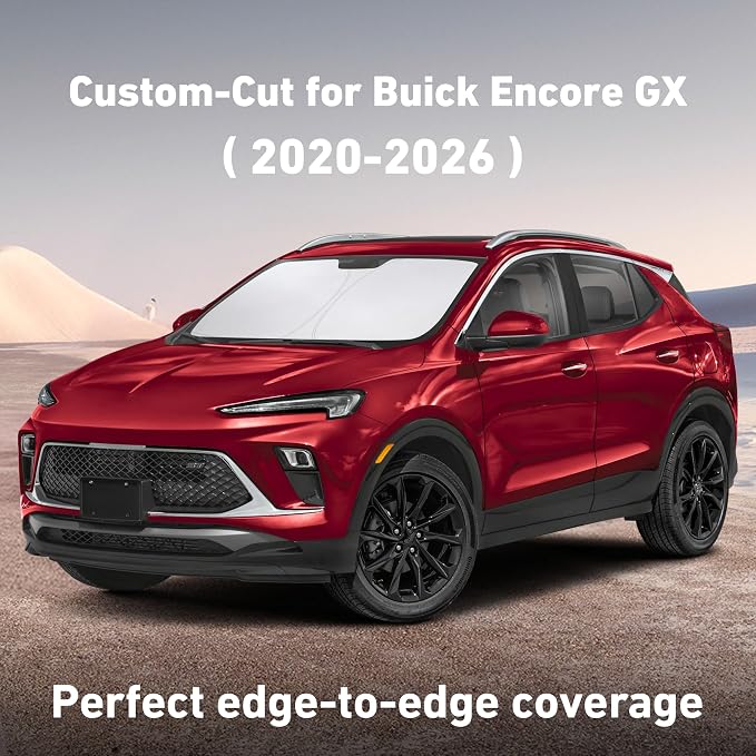 EcoNour Windshield Sunshade Compatible for Buick Encore GX 2020-2024 2025 2026, Sun Visor for Front Windshield & Window Sun Shade Cover, UV Heat Blocker & Protector, Car Accessories - Image 2