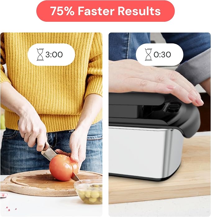 Fullstar Pro Original Vegetable Chopper & Mandoline Slicer Kitchen Gadget | 8 in 1 Veggie Slicer, Onion & Fruit Cutter with Sharp Stainless Steel Blades & Container (Stainless Steel) - Image 3