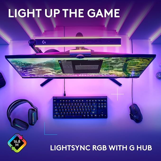 Logitech G515 TKL Gaming Keyboard (Tactile) - Black | Fully customizable, double-shot PBT keycaps, brown switches - Image 6