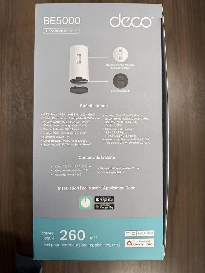 TP-Link Deco 7 Outdoor BE25 BE5000 Dual-Band Wi-Fi 7 Mesh Extender – Up to 2,800 sq. ft., Dual 2.5G PoE+ Ports, IP65 Waterproof, MLO, Multiple Mounting Options, Secure by Design, 1-Pack - Image 15