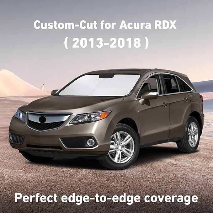 EcoNour Windshield Sunshade Compatible for Acura RDX 2013-2016 2017 2018, Sun Visor for Front Windshield & Window Sun Shade Cover, UV Heat Blocker & Protector, Car Accessories - Image 2
