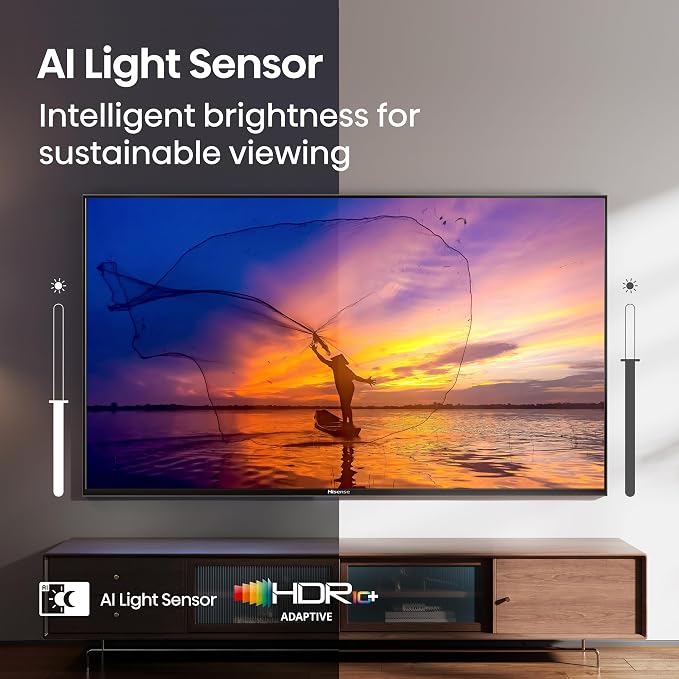 Hisense 100" Class E6 Series QLED 4K UHD Smart Fire TV (100E6QF, 2025 Model) - QLED, Native 144Hz, Dolby Vision IQ · Atmos, Motion Rate 240, HDR 10+, Game Mode Pro, Voice Remote with Alexa - Image 9