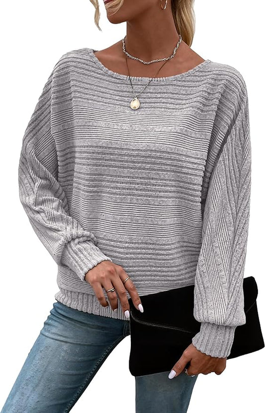 Womens Long Sleeve Shirts Crewneck Tunic Tops Pullover Sweaters Business Casual Blouses Fall Fashion 2026 by EffortlessChicRichinStory