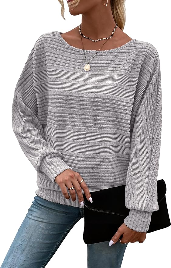 Womens Long Sleeve Shirts Crewneck Tunic Tops Pullover Sweaters Business Casual Blouses Fall Fashion 2026 by EffortlessChicRichinStory